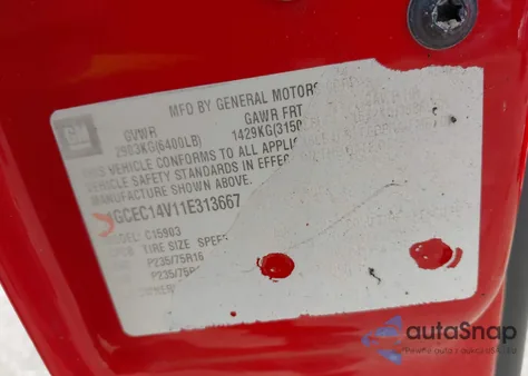 2001 Chevrolet Silverado C1500 из США, поврежденный, VIN 1GCEC14V11E313667